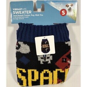 Virbrantlife Space Invader Dog Sweater Shirt Small Size Dogs 10-20lb 13” Long